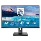 Asztali monitor, Philips IPS monitor 21.5 222S1AE, 1920x1080, 16:9 250cd/m2, 4ms, VGA/DVI-D/DisplayPort/HDMI, hangszóró