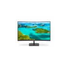 Asztali monitor, Philips Ívelt VA monitor 23.6 241E1SC, 1920x1080, 16:9, 250cd/m2, 4ms, VGA/HDMI