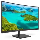 Asztali monitor, Philips Ívelt VA monitor 23.6 241E1SCA, 1920x1080, 16:9, 250cd/m2, 4ms, VGA/HDMI, hangszóró