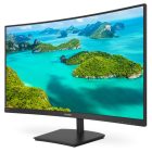 Asztali monitor, Philips Ívelt VA monitor 23.6 241E1SCA, 1920x1080, 16:9, 250cd/m2, 4ms, VGA/HDMI, hangszóró