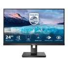 Asztali monitor, Philips IPS monitor 23.8 242S1AE, 1920x1080, 16:9, 250cd/m2, 4ms, VGA/DVI/HDMI/DisplayPort, Pivot, hangszóró