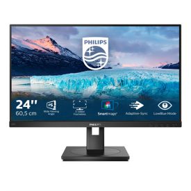   Asztali monitor, Philips IPS monitor 23.8 242S1AE, 1920x1080, 16:9, 250cd/m2, 4ms, VGA/DVI/HDMI/DisplayPort, Pivot, hangszóró