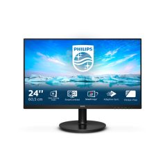   Asztali monitor, Philips monitor 23.8" 242V8LA, 1920x1080, 16:9, 250cd/m2, 4ms, VGA/HDMI/DisplayPort, hangszóró