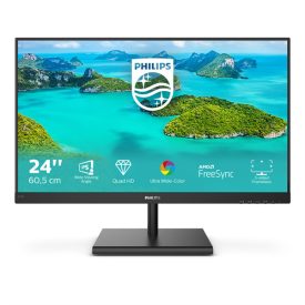   Asztali monitor, Philips IPS monitor 23.8 245E1S, 2560x1440, 16:9, 250 cd/m2, 4ms, VGA/HDMI/DisplayPort