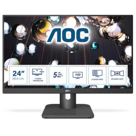   Asztali monitor, AOC IPS monitor 23.8" 24E1Q, 1920x1080, 16:9, 250cd/m2, 5ms, VGA/HDMI/Displayport, hangszóró