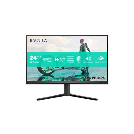 Asztali monitor, Philips IPS Gaming 180Hz monitor 23,8 24M2N3200S 1920x1080, 16:9, 300cd/m2, 0,5ms, 2xHDMI/DisplayPort, hangszóró, HDR10
