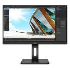 Asztali monitor, AOC IPS monitor 23,8" 24P2Q, 1920x1080, 16:9, 250cd/m2, 4ms, 75Hz, HDMI/DP/D-Sub/DVI/4xUSB, hangszóró, Pivot