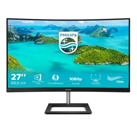 Asztali monitor, Philips Ívelt VA monitor 27 272E1CA/00 1920x1080, 16:9, 250cd/m2, 4ms, VGA/HDMI/DisplayPort, hangszóró