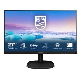   Asztali monitor, Philips IPS monitor 27 273V7QJAB/00, 1920x1080, 16:9, 250cd/m2, 4ms, VGA/HDMI/DisplayPort, hangszóró