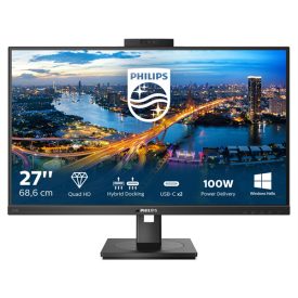  Asztali monitor, Philips IPS monitor 27" 276B1JH, 2560x1440, 16:9, 350cd/m2, 4ms, USB-C(+dokkoló)/4xUSB/LAN/DP/HDMI, hangszóró/webWebkamera