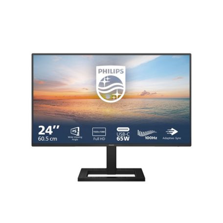 Asztali monitor, Philips IPS monitor 27" 27E1N1300AE/00 1920x1080, 16:9, 250cd/m2, 4ms, HDMI/2xUSB/USB-C, hangszóró, 100Hz