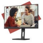 Asztali monitor, AOC IPS monitor 27" 27E3QAF, 1920x1080, 16:9, 300cd/m2, 4ms, HDMI/DisplayPort/VGA, Pivot, hangszóró