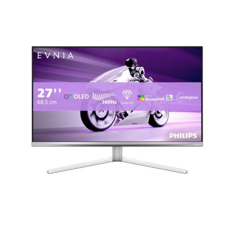 Asztali monitor, Philips OLED Gaming 360Hz monitor 27" 27M2N8500/00 2560x1440, 16:9,, 0,03ms, HDMIx2/DisplayPort/USBx3, hangszóró