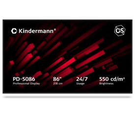 Reklámkijelző, Kindermann PD-5086, 86", 24/7