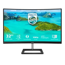   Asztali monitor, Philips Ívelt VA monitor 31.5 322E1C, 1920x1080, 16:9, 250cd/m2, 4ms, VGA/HDMI/DisplayPort