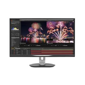   Asztali monitor, Philips IPS monitor 31.5" 328P6AUBREB, 2560x1440, 16:9, 450cd/m2, 4ms, LAN/VGA/DP/HDMI/USB-C/2xUSB, Pivot, hangszóró