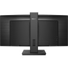Asztali monitor, Philips Ívelt VA monitor 34 345B1C, 3440x1440, 21:9, 300 cd/m2, 5ms, HDMI/DisplayPort/USB-C/4xUSB, LAN, hangszóró
