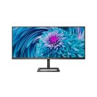 Asztali monitor, Philips IPS monitor 34" 345E2AE, 3440x1440, 21:9, 300cd/m2, 4ms, HDMIx2/DIsplayPort, hangszóró