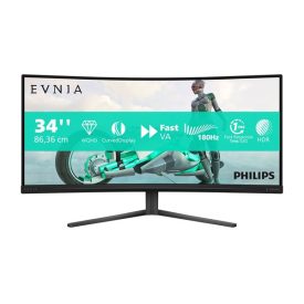   Asztali monitor, Philips EVNIA Ívelt Gaming 180Hz monitor 34 34M2C3500L