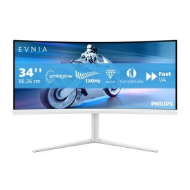  Asztali monitor, Philips EVNIA 180 Hz 34, 34M2C5501A/00, 3440x1440, 21:9, 1ms, 300 cd/m2, HDMIx2/DisplayPort/USBx4