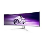Asztali monitor, Philips Ívelt Gaming OLED monitor 49, 49M2C8900L/0 5120x1440, 32:9, 0,03ms, 2xHDMI/DP/4xUSB/USB-C, hangszóró, Ambiglow