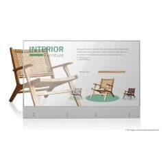   Reklámkijelző, Transzparens OLED signage touch kijelző 55"