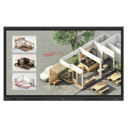 Interaktív kijelző, LG 16/7 55&quot 55TR3DQ-B, 3840x2160, 400 nit, HDMIx3/DP/VGA/RS-232C/RJ45/USBx5/USB-Cx2