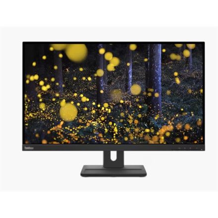 Asztali monitor, Lenovo 27 ThinkVision E27Q-20 monitor  - 62D0GAR1EU - Raven Black