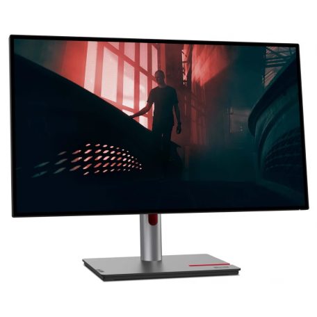 Asztali monitor, Lenovo monitor ThinkVision P27h-30; 27" QHD 2560x1440 IPS, 16:9, 1000:1, 350cd/m2, 4ms, VESA, HDMI, DP, USB Type-C