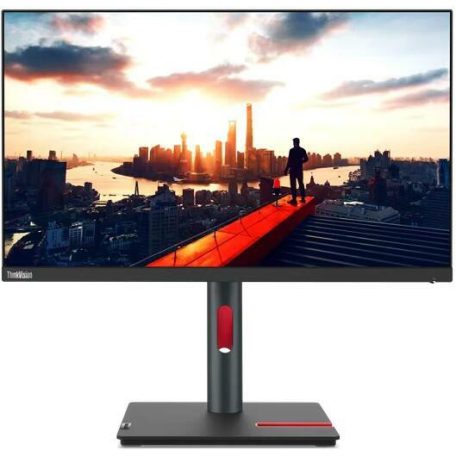 Asztali monitor, Lenovo monitor ThinkVision P24h-30; 23,8" QHD 2560x1440 IPS 60Hz, 16:9, 1000:1, 300cd/m2, 4ms, VESA, HDMI, DP USB-C