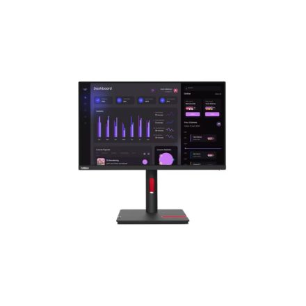 Asztali monitor, Lenovo monitor ThinkVision S24i-30, 23,8 FHD 1920x1080 IPS, 16:9, 3000:1, 250cd/m2, HDMI, VGA