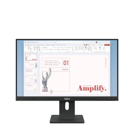 Asztali monitor, Lenovo 23,8 ThinkVision E24-40 - 64BAMAT1EU - Raven Black
