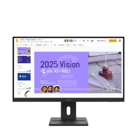 Asztali monitor, Lenovo 27 E27Q-40 monitor - 64BDGAT4EU - Raven Black