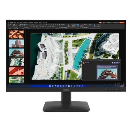 Asztali monitor, Lenovo ThinkVision S27-4e monitor - 64BEKAT1EU - Raven Black