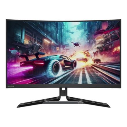 Asztali monitor, Lenovo 31,5 R32qc-30 monitor - 67C8GAC1EU - Raven Black