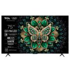 Reklámkijelző, TCL 75&quot 75C6K QD-MiniLED 189cm 4K Google TV