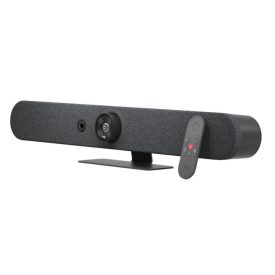  WebWebkamera, Logitech - RALLY BAR MINI 4K 1440p Mikrofonos, Grafitszürke