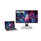 Asztali monitor, Benq tervezői monitor 27" PD2710QC 2560x1440, 350cd/m2, 5ms, HDMI, DisplayPort, miniDisplayPort, RJ45 hangsz., áll. mag.