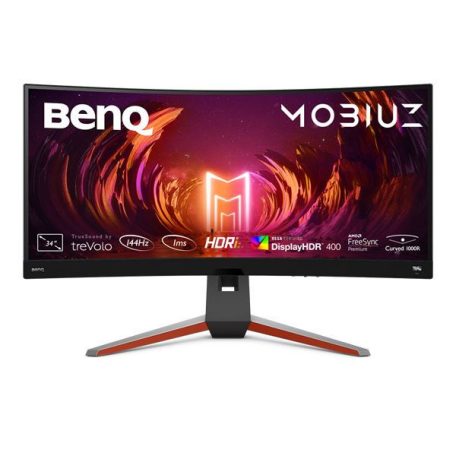 Asztali monitor, Benq 34 EX3410R MOBIUZ UWQHD VA 21:9 1ms Ívelt, Ultrawide, MOBIUZ gamer monitor"