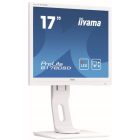 Asztali monitor, Iiyama Prolite monitor, 17", 1280x1024, 5:4, 250cd, 5ms, DVI/VGA, Hangszóró, Fehér, pivot,állítható mag., dönthető
