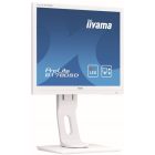 Asztali monitor, Iiyama Prolite monitor, 17", 1280x1024, 5:4, 250cd, 5ms, DVI/VGA, Hangszóró, Fehér, pivot,állítható mag., dönthető