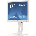 Asztali monitor, Iiyama Prolite monitor, 17", 1280x1024, 5:4, 250cd, 5ms, DVI/VGA, Hangszóró, Fehér, pivot,állítható mag., dönthető