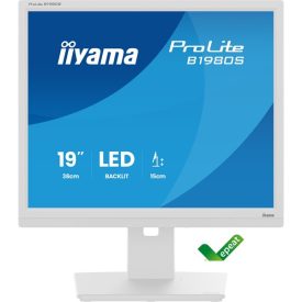   Asztali monitor, iiyama Prolite, TN,  19, B1980S-W1, 1280x1024, 5:4, 250cd, 3ms, HDMI/DP, fehér