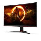 Asztali monitor, AOC Ívelt Gaming 165Hz VA monitor 23.6" C24G2AE/BK, 1920x1080, 16:9, 250cd/m2, 1ms, 2xHDMI/DisplayPort/VGA, hangszóró