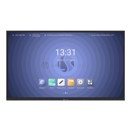 Interaktív kijelző, LSK ClassBoard E1475, 4K (3840 x 2160) felbontás, 75" / 190 cm képátló