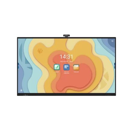 Interaktív kijelző, LSK ClassBoard W5075C+ full HD USB webkamerával, 4K (3840 x 2160) felbontás, 75" / 190 cm képátló