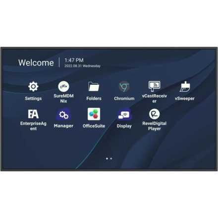 Reklámkijelző, ViewSonic CDE8630 86", 4K (3840x2160), 24/7