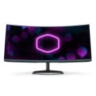 Asztali monitor, CoolerMaster Ívelt VA monitor Quantum Dot, 34" GM34-CW, 144Hz, UWQHD 3440x1440, FreeSync2, 2xHDMI2.0/1xDisplayport1.2