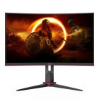 Asztali monitor, AOC Ívelt Gaming 165Hz VA monitor 27" CQ27G2S/BK, 2560x1440, 16:9, 250cd/m2, 1ms, 2xHDMI/DisplayPort