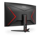 Asztali monitor, AOC Ívelt Gaming 165Hz VA monitor 31.5" CQ32G2SE/BK, 2560x1440, 16:9, 250cd/m2, 1ms, 2xHDMI/DisplayPort, hangszóró